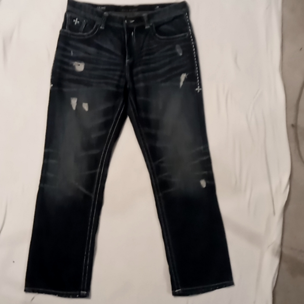Affliction Black Premium Grant Loose Fit 36 Regular
